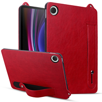 For Samsung Galaxy Tab A9 Plus 11 2023 SM-X210 SM-X215 Hand Strap PU Leather Soft Tablet Cover A9 8.7 2023 SM-X110 SM-X115 Case