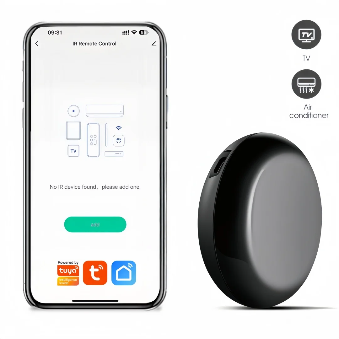Hub de control IR WiFi para electrodomésticos inteligentes mediante aplicación Voice y Smart Life/Tuya, compatible con Amazon Echo y Google Home