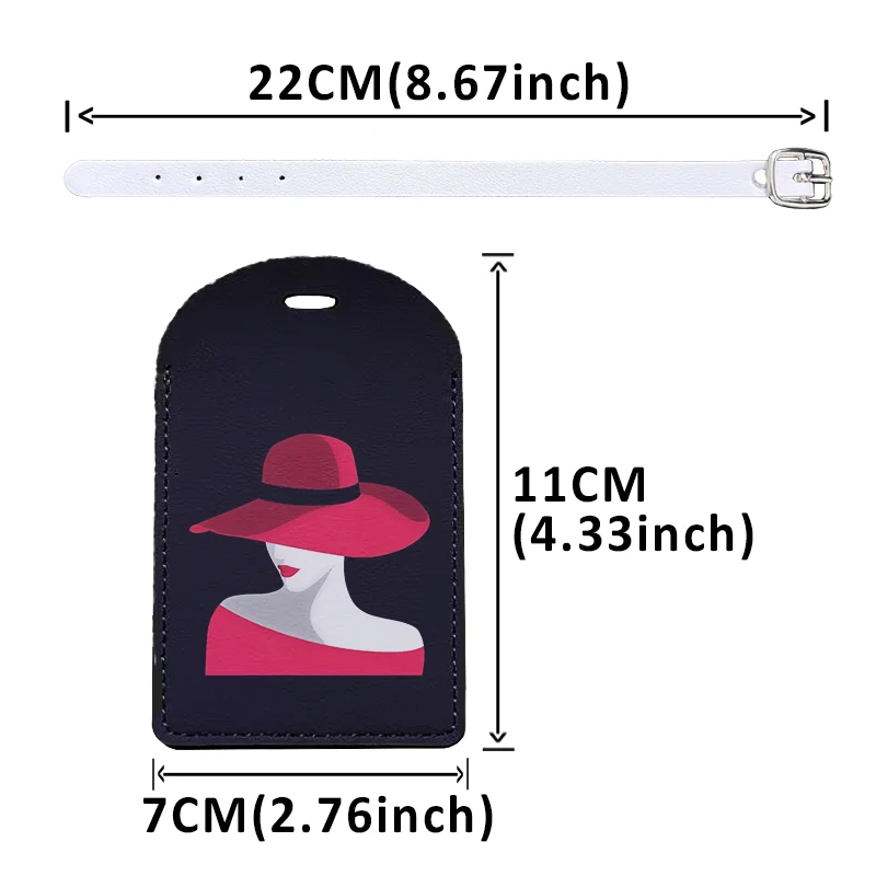 Funny Cute and Unique Luggage Tags Personalized Suitcase Tag Airplane Travel Useful Accessories Privacy Cover Luggage Label
