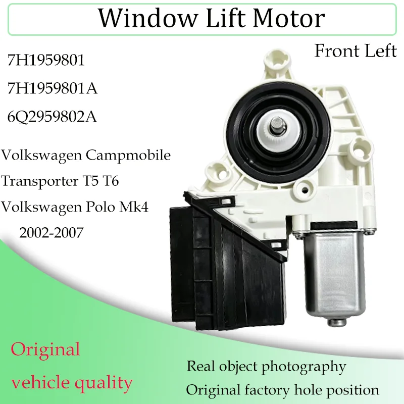 Voor VW Transporter T5 T6 Campmob Typ2/Transp.LT Polo Mk4 Raamheffermotor en modules 7H1959801A 7H1959802A 6Q2959802A Multivan