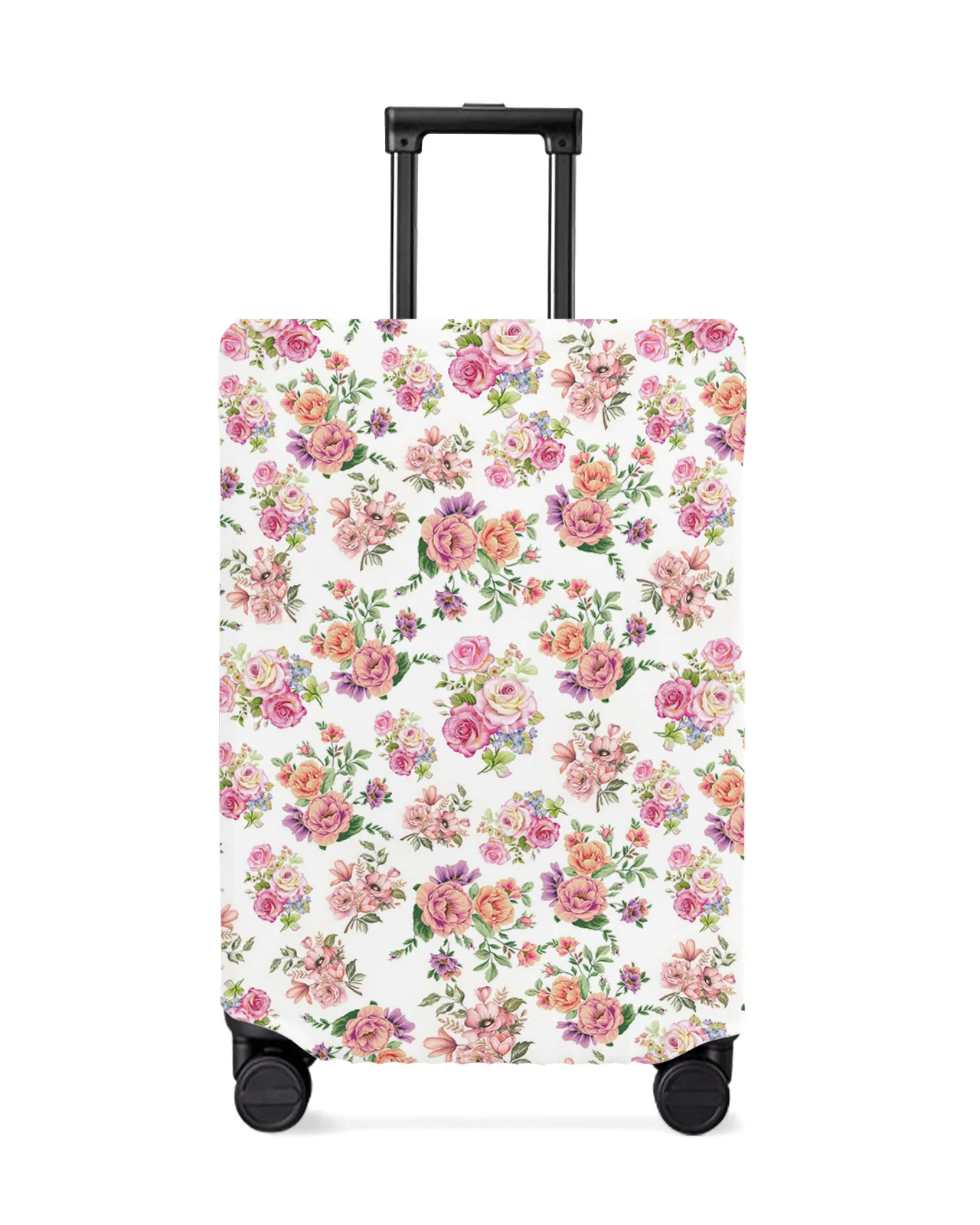 Plant Flower Leaves Luggage Cover Stretch Suitcase Protector Baggage Dust Case Cover for 18-32 Inch Travel Suitcase Case