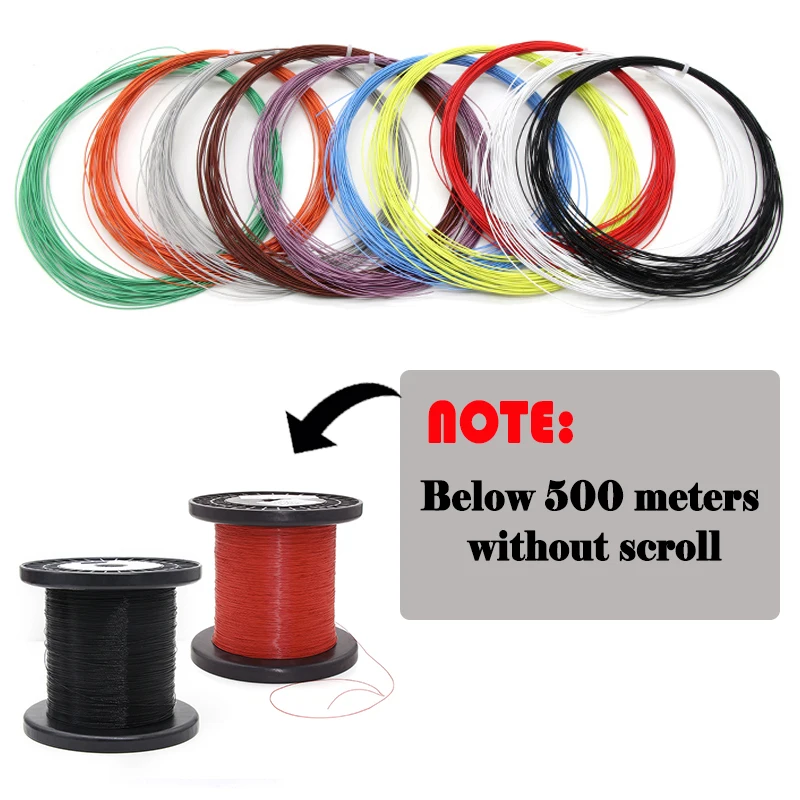 34AWG UL10064 PTFE Wire 5~500m Ultra Fine Micro Litz Insulation Tinned Copper Wire Plastic Solder High Conductivity Copper Cable