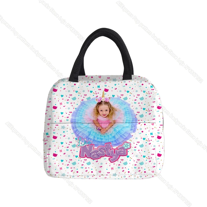 Like Nastya Waterproof Lunch Bag for Women kids Men Cooler Lunch Box Bag Tote lunch bag Insulation Package Portable
