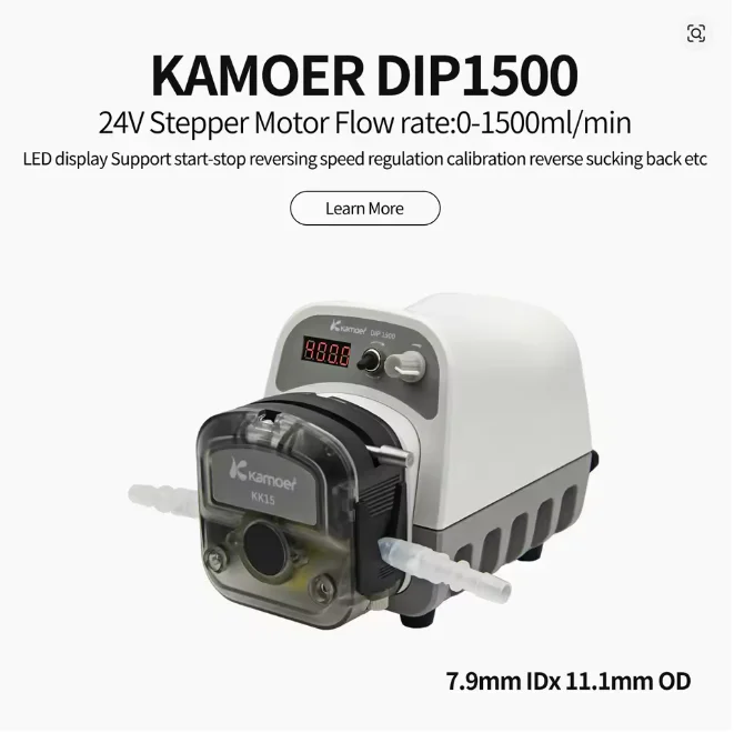Kamoer DIPump1500-S183-GB(≤1500ml/min) 24V Peristaltic pump intelligent small high flow laboratory industrial circulation pump