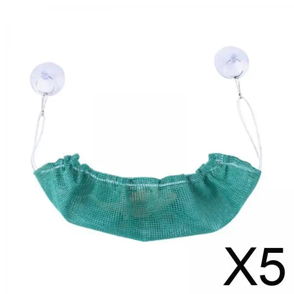 5xGecko hamaca tumbona para reptiles con ventosas 33x17cm cama colgante suministros para hábitat para accesorios de tanque anfibio Gecko