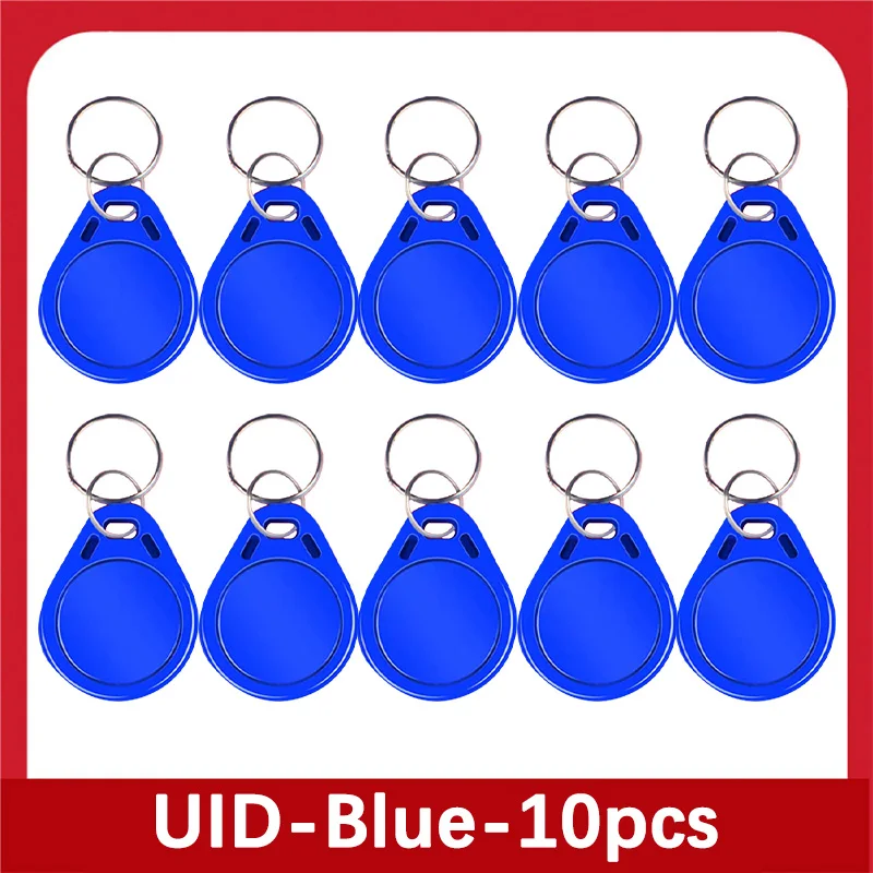 20 개 UID 토큰 복사 Keykobs 13.56MHz IC 변경 가능 출석 관리 CUID 복제 키 체인 Mif 1k s50 iso/iec1443, 유형 A
