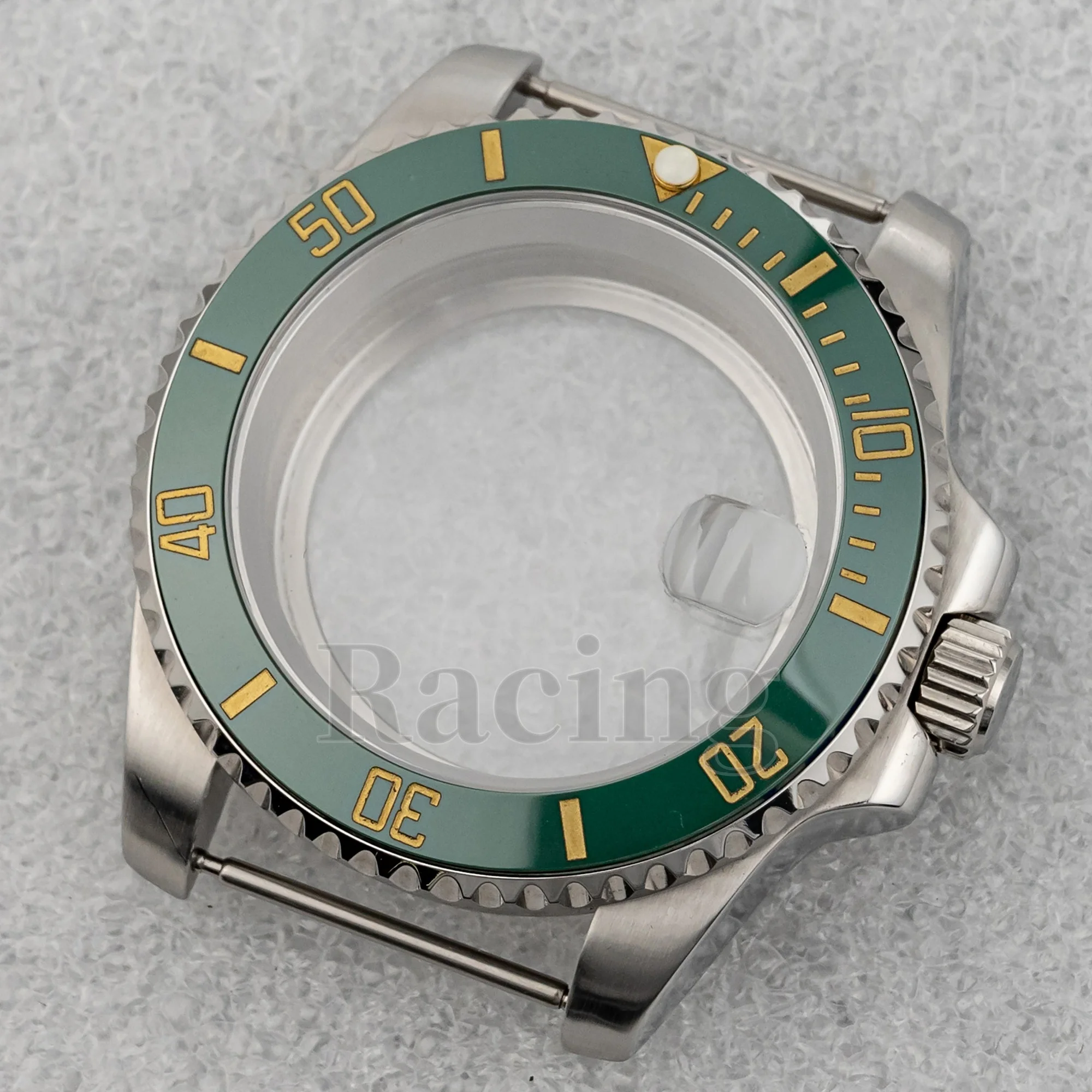 NH35 Watch Case Bezel for SUB GMT 40mm Case fit NH34/35/36 Mechanical Movement Watch Parts Sapphire Glass Case 10ATM Waterproof