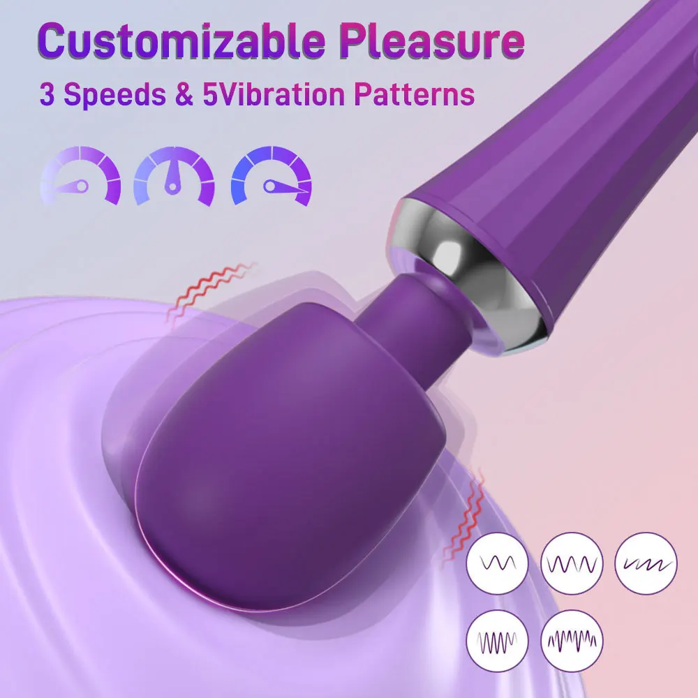Powerful AV Vibrator For Women Clitoris Stimulator Nipple G Spot Magic-Wand Dildo Female Vibrating Masturbation Adult Sex Toys_voghion.com