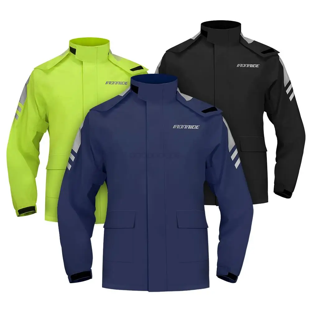 

New Motocross Raincoat Suit Full Body Rainstorm Prevention Electric Bicycle Motorcycle Takeaway Riding Reflective Split Raincoat
