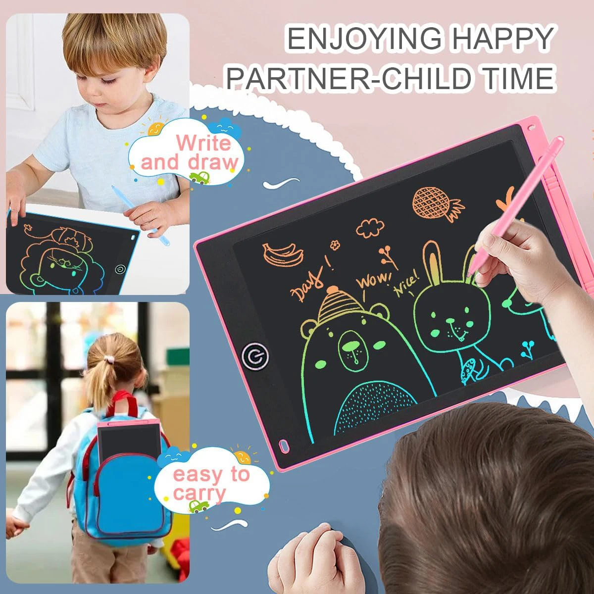 8.5 Inch LCD Writing Graphic Tablet for Kids,Reusable Magic Drawing Board with Stylus,Eco-Friendly Erasable Doodle Pad Toy Gift