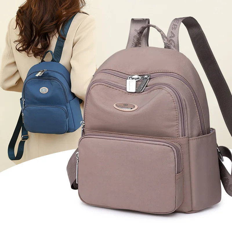 Women Casual Backpacks 2023 New Multilayers Waterproof Nylon Travel Bags Elegant School Bags for Teenager Girls Mochila Feminino