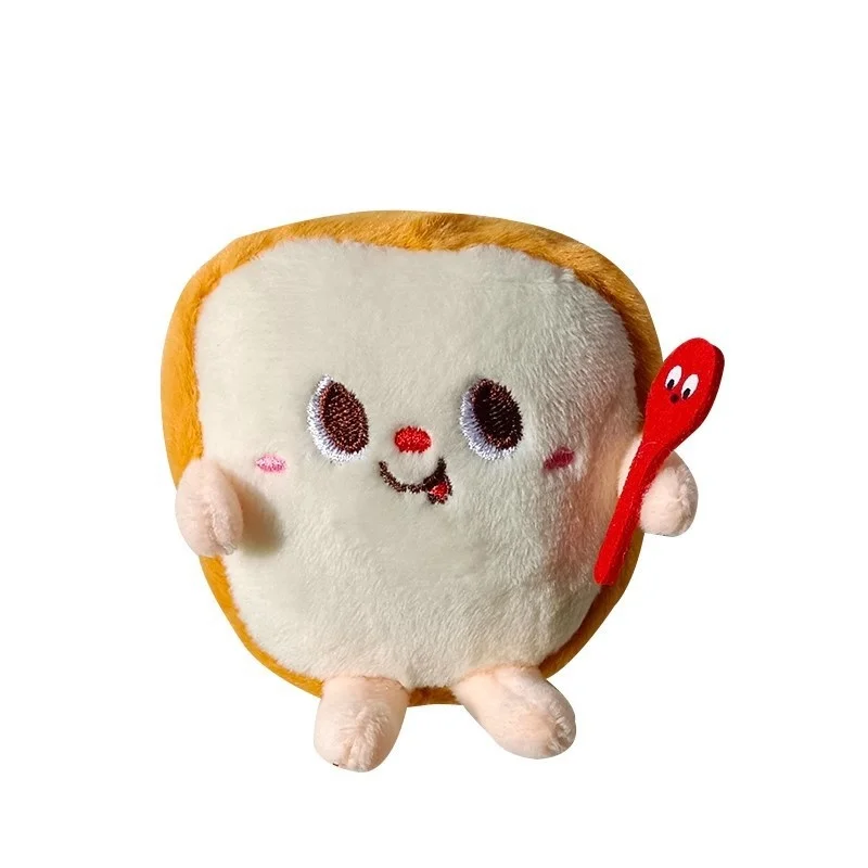 新しい食品漫画ペンダントフライドポテトハンバーガーホットドッグぬいぐるみキーホルダー小さなアクションフィギュアペンダントクリエイティブ食品遊びバックパック A