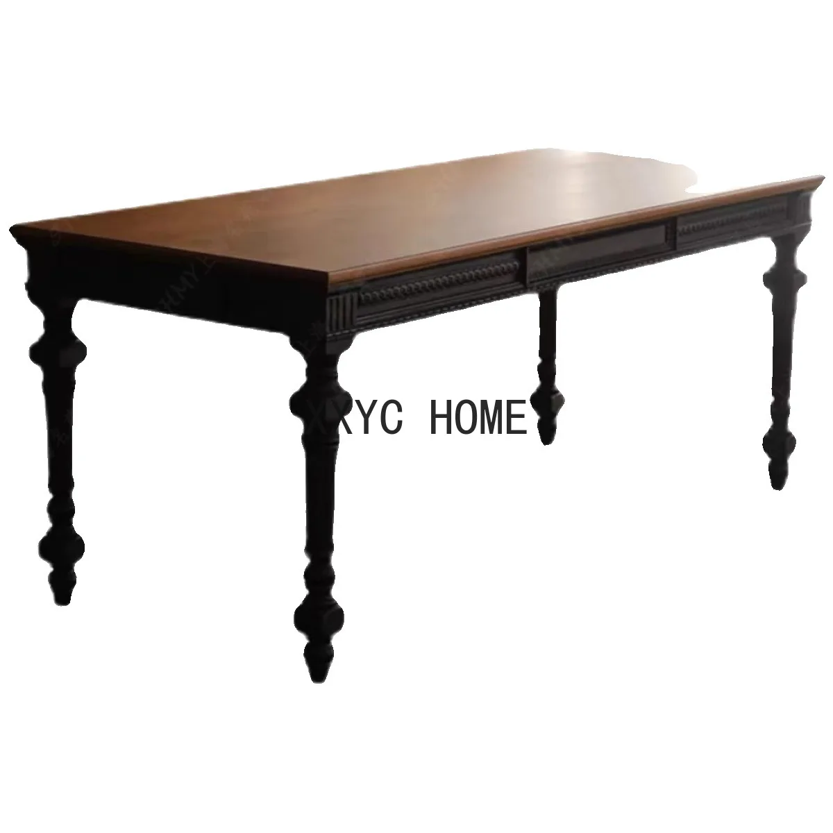 

Простой белый стол в американском стиле из массива дерева, комбинированный офисный стол из массива дерева