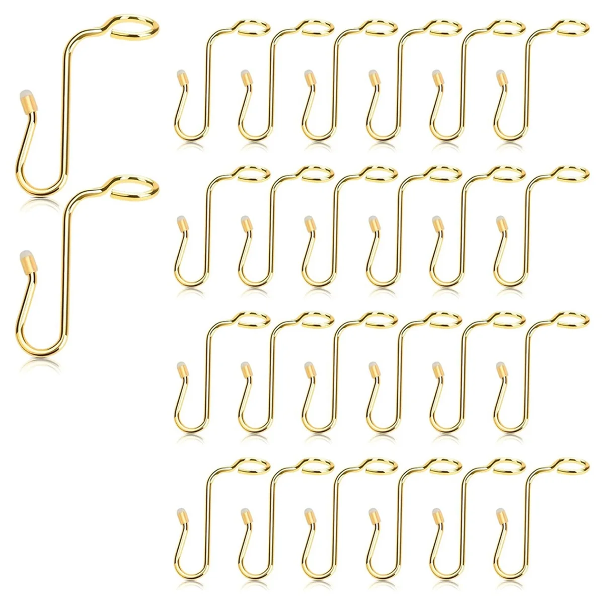 

50PCS Hanger Connector Hooks Hanger Extender Hooks Stable Clothes Hanger Connector for Clothes Hangers