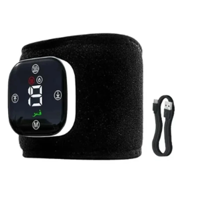 Electric Wrist Massager Multi-Function Joint Vibration Wristband Kneading Hot Compress Meridian Physiotherapy