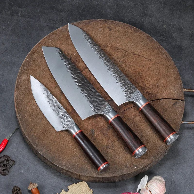 Forged Kitchen Chef Knives Salmon Kiritsuke Knives Fish Fillet Peeling Deboning Cleaver Stainless Steel Santoku Knife