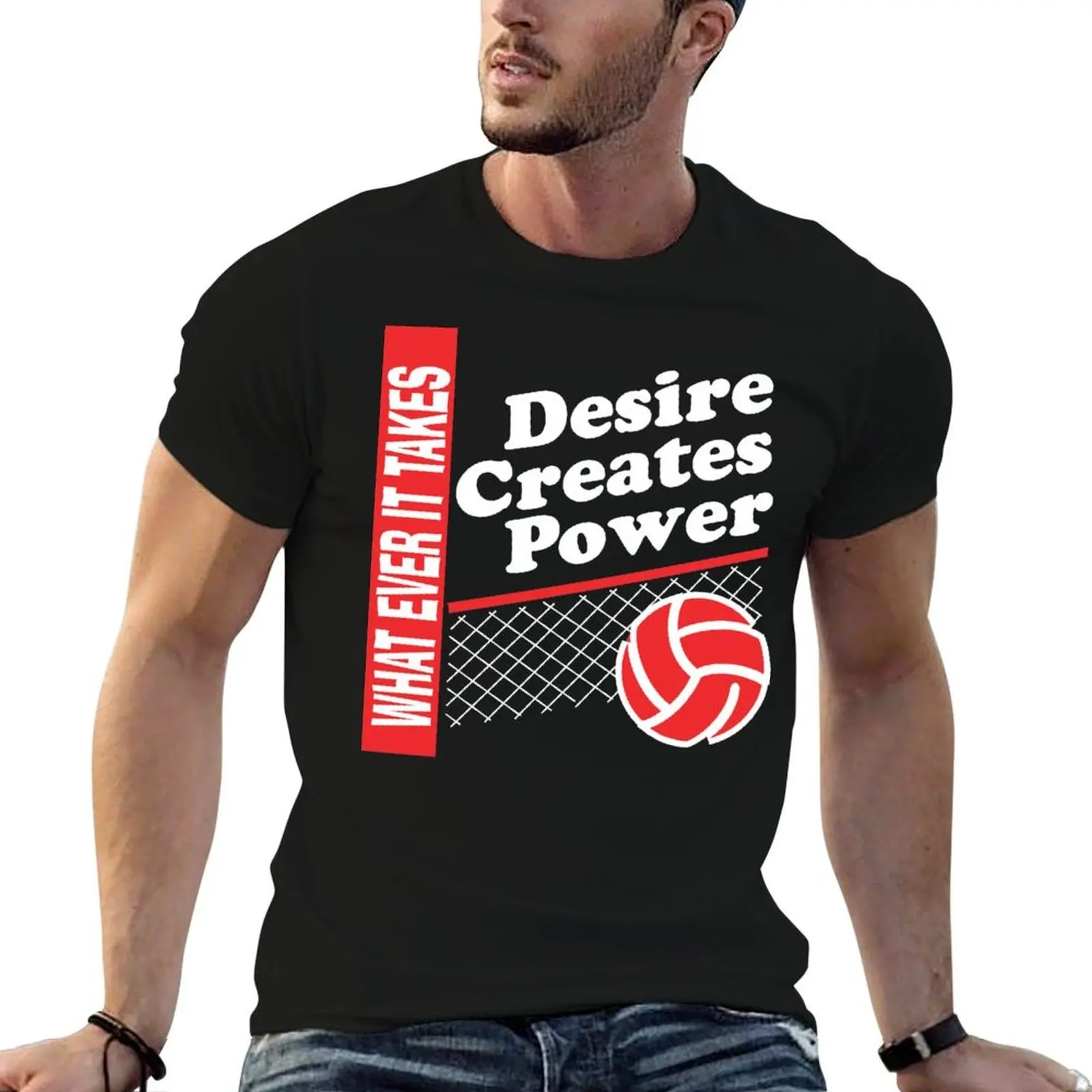 Volleyball Whatever It Takes Dark T-Shirt t shirt custom print t shirt man plain man t shirt cotton T-shirt