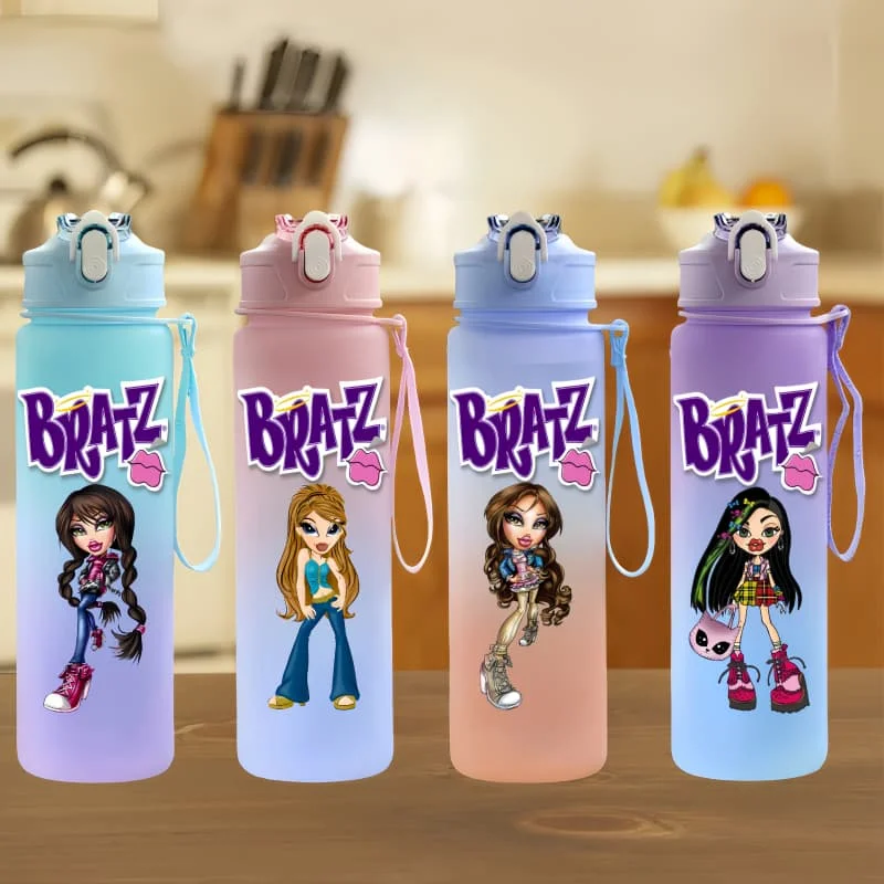 

Bratz Anime Character Water Cup Large Capacity Outdoor Portable Rope Drinking Bottle Boy and Girl Gift Drinking Kettle