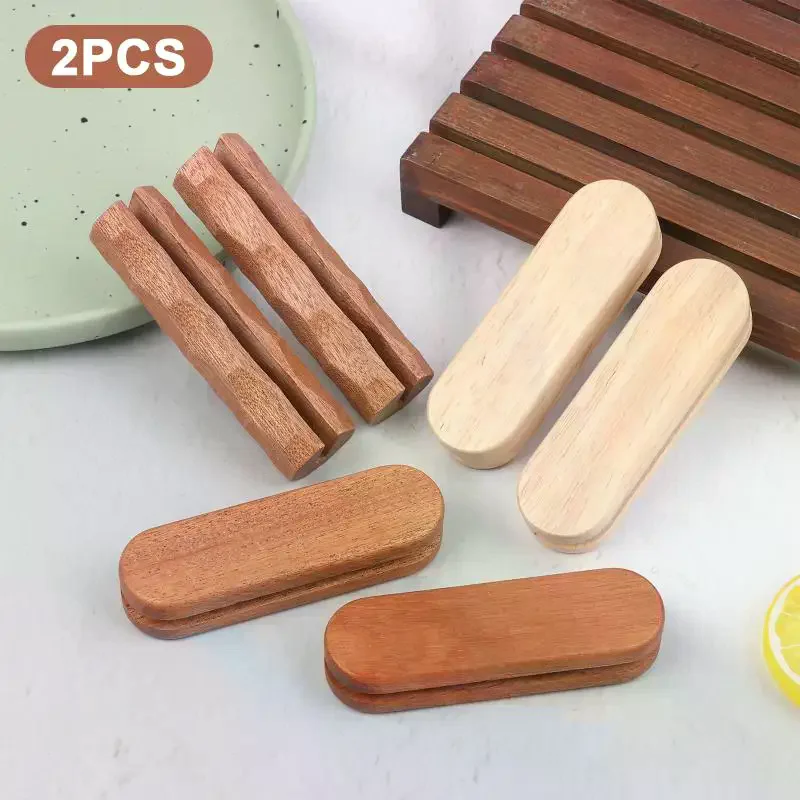 2Pcs Sapele Pan Insulated Grip Anti Scald Grill Pan Insulated Grip Heat Resistant For Cookware Sauce Pan Sauteing Grilling Pan