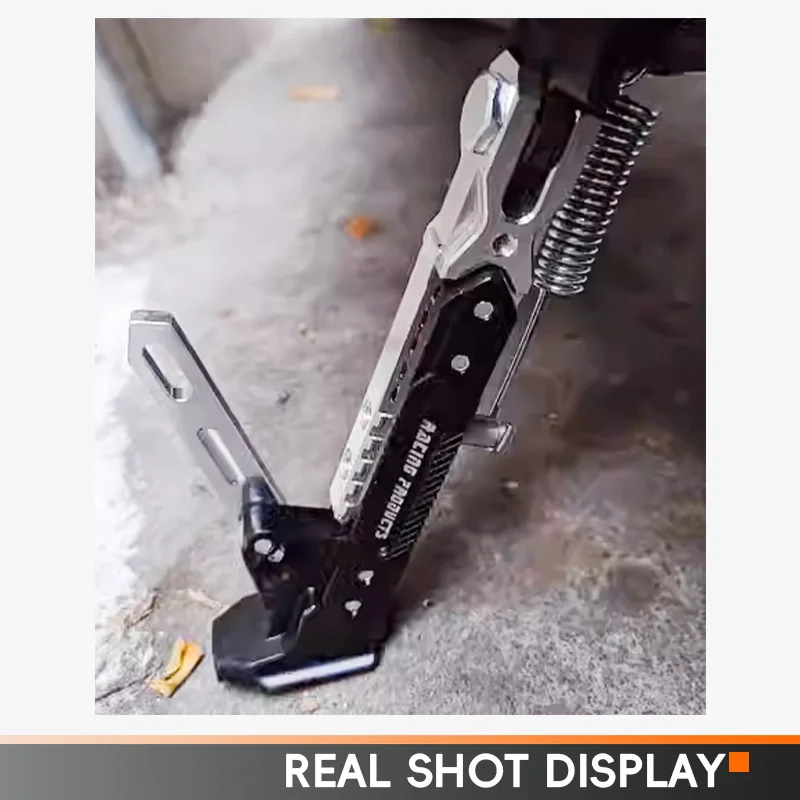Universal Motorcycle Accessories Foot Bracket Motorbike Kickstand Kick Side Stand Parking Bracket Single Support Plate Tripod