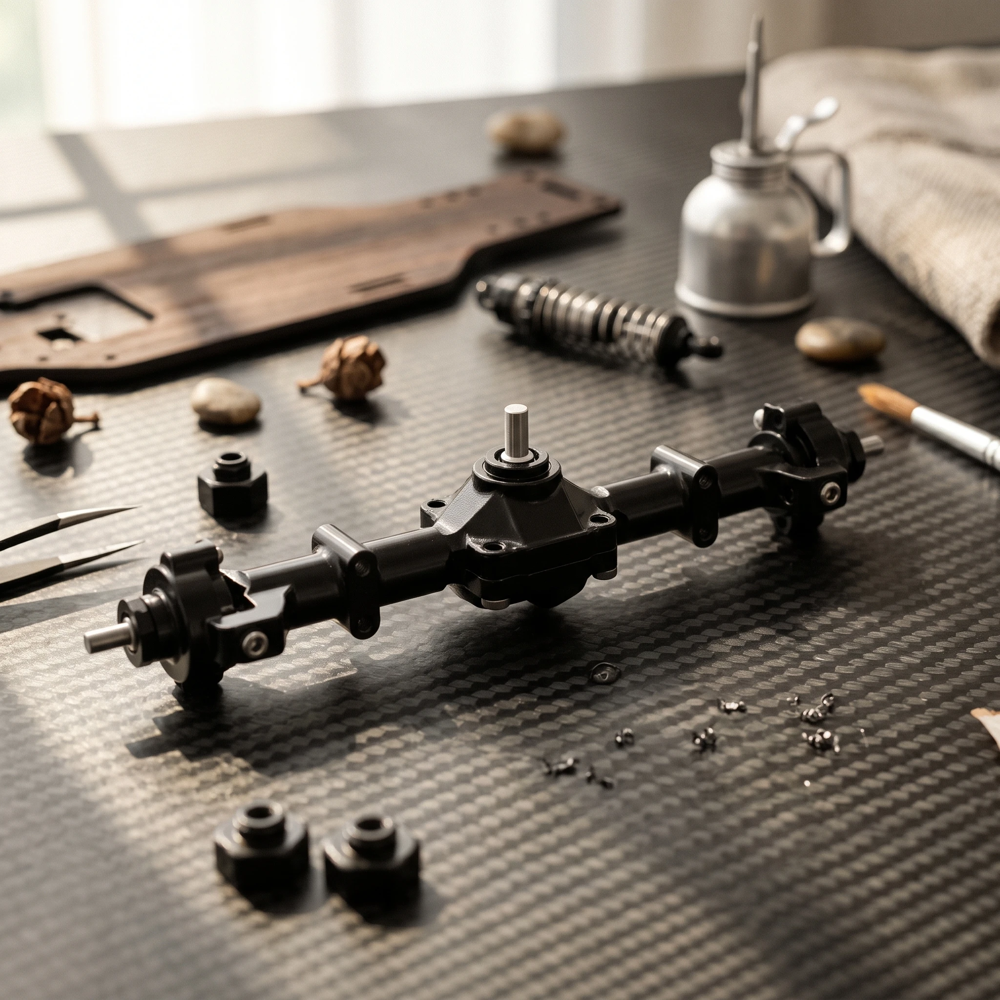 RC Car Axle Kit Upgrade RC Axle with Couplers Axles Replacement Hardware Wear-Resistant for Builders, off-Road Builds