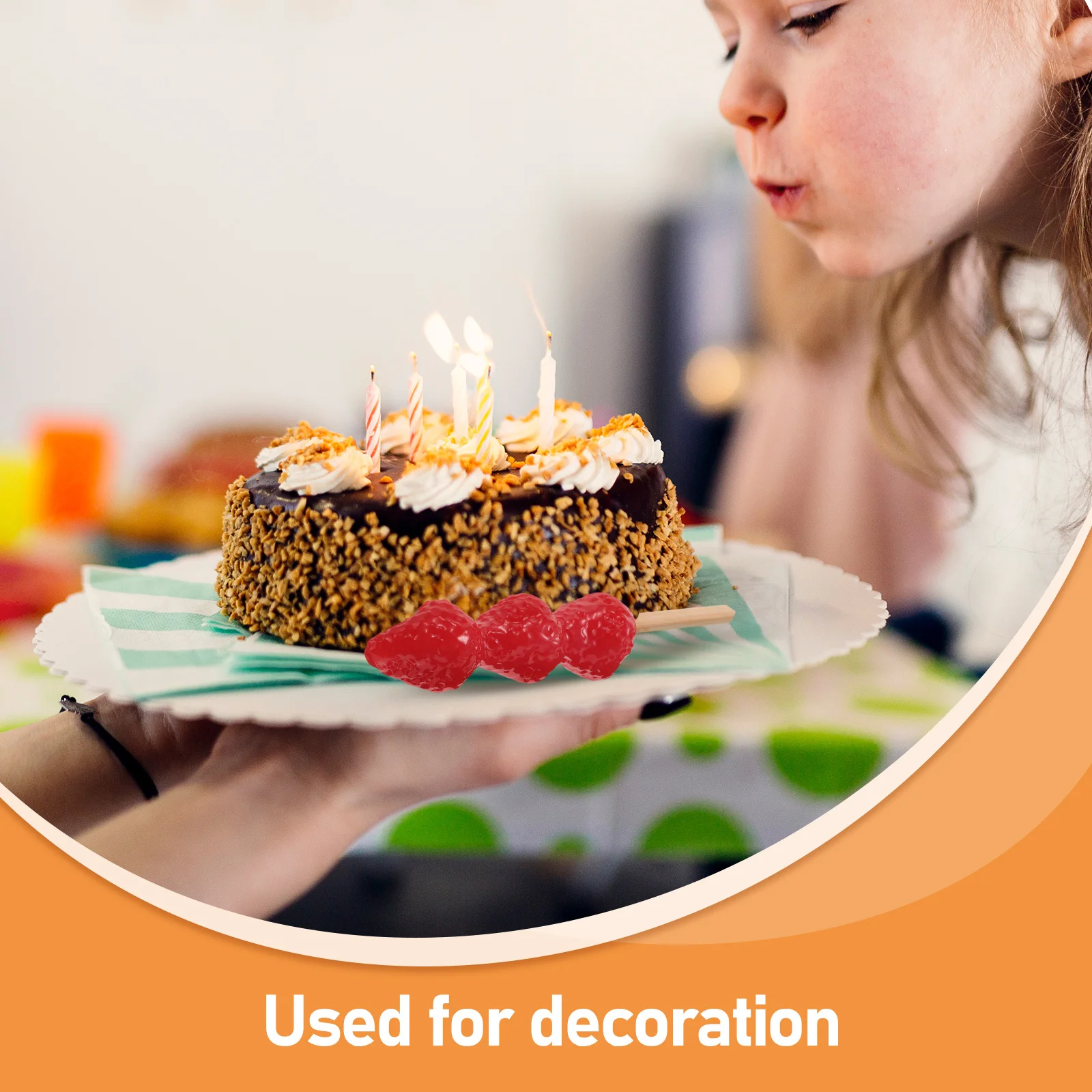 2 قطعة دعائم طعام الفراولة الاصطناعية الواقعية لطاولة المطبخ عرض ديكور الحفلات ديكور الفاكهة يختار التصوير الفوتوغرافي فو #6