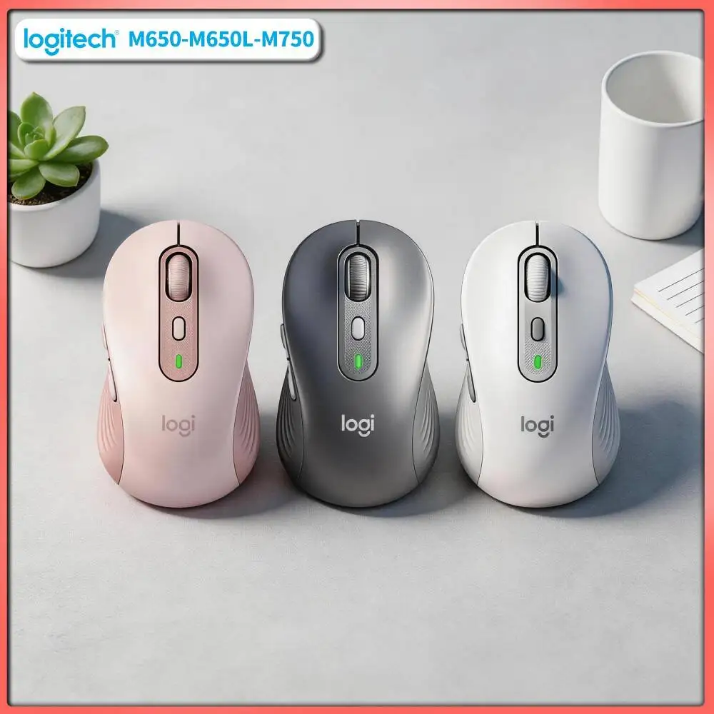 Logitech M750 Office Mouse - Precision Tracking Sensor, 3-Device Sync, Rubber Comfort Grips, Pad Pick Tool