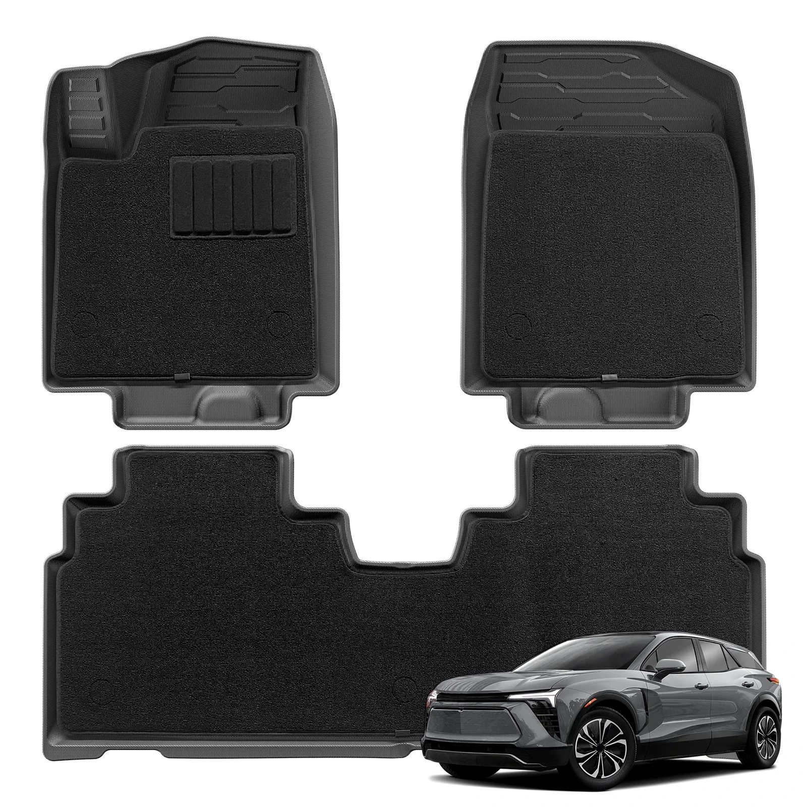 

for Chevrolet Blazer EV 2024 2025 TPE 3D Car Floor Mats Cargo Liner Trunk Pad Waterproof Black Honda Prologue EV 2024