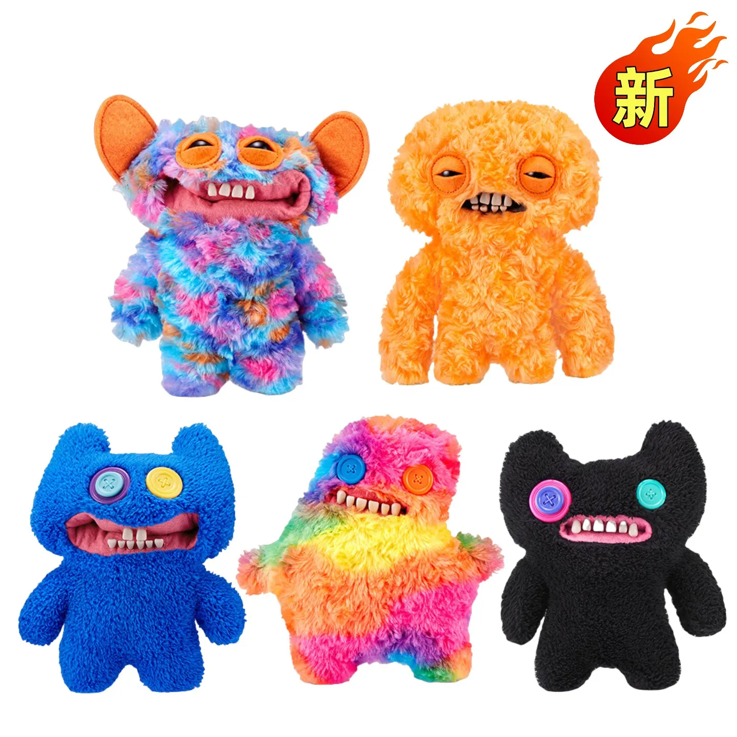 2026 New Original Fuggler Ugly Cute Mischievous Chaos Beast Series Plush Toy Trendy Collectible Gift For Toy Lovers Home Decor