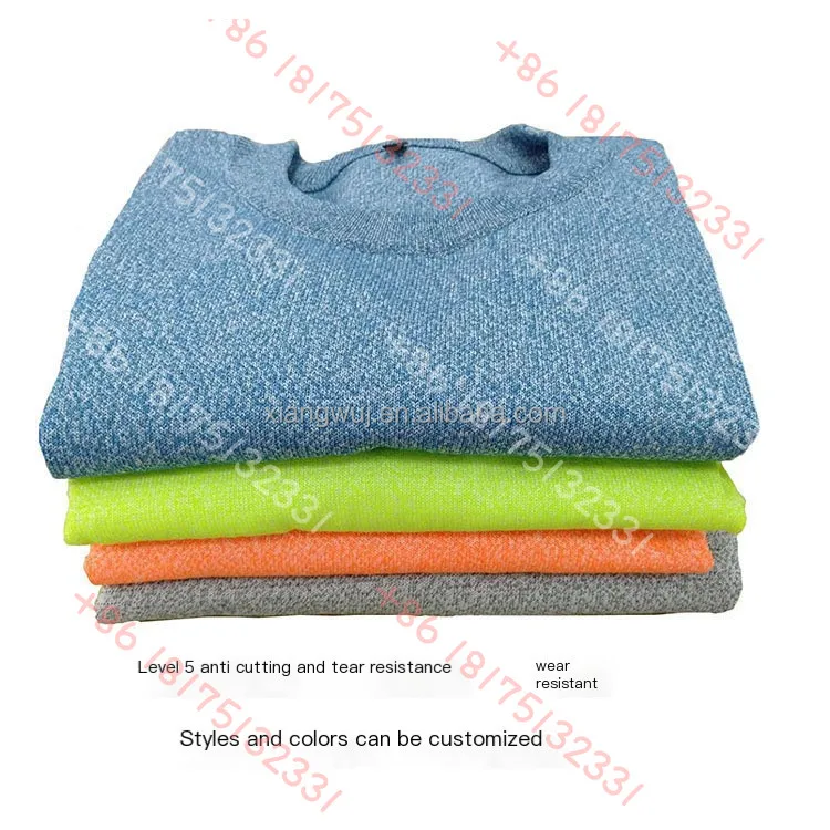 الأصلي بالجملة عالية الجودة قطع واقية الرجال طويلة الأكمام تي شيرت 5 Hppe مريحة طعنة وزرة