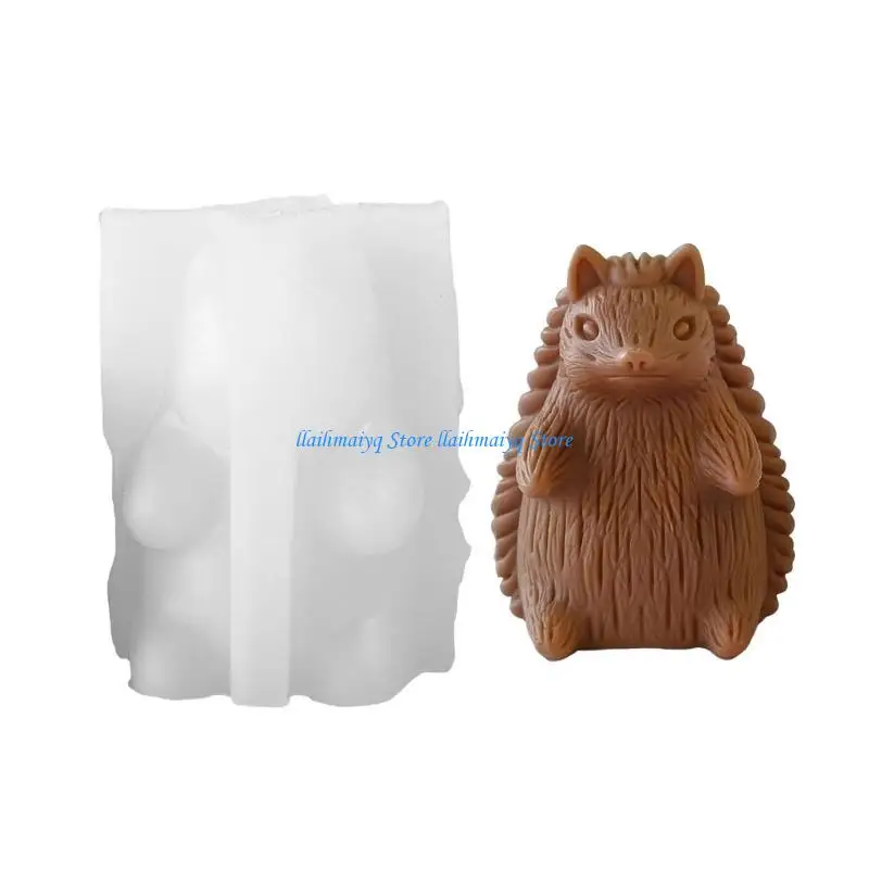 

573B Hedgehog Candlestick Silicone Mould Craft Mould Home Decoration Holder