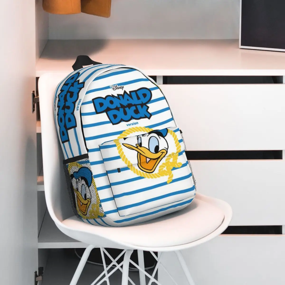 Wodoodporny plecak Donald Duck o przekątnej 15 cali — lekka torba podróżna z wieloma kieszeniami do organizacji