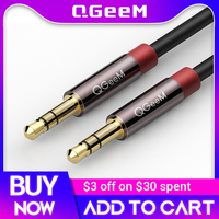 QGEEM AUX Cable for Car iPhone Male to Male Stereo Audio Cable 3.5 jack to jack 3.5 AUX Car Cable for Headphone Beats Speaker