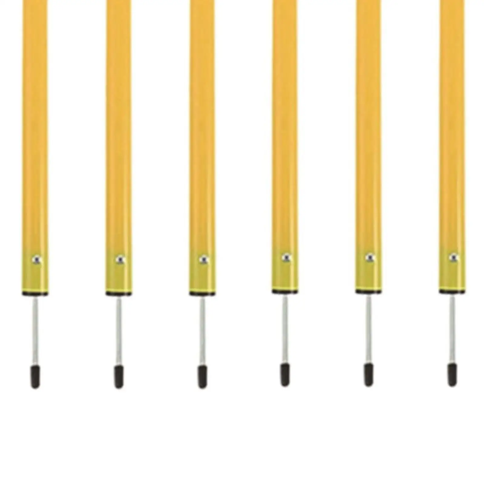 6 Pieces Football Agility Training Poles Football Training Rod Barrier Marking Pole Football Sign Poles for Soccer Competition