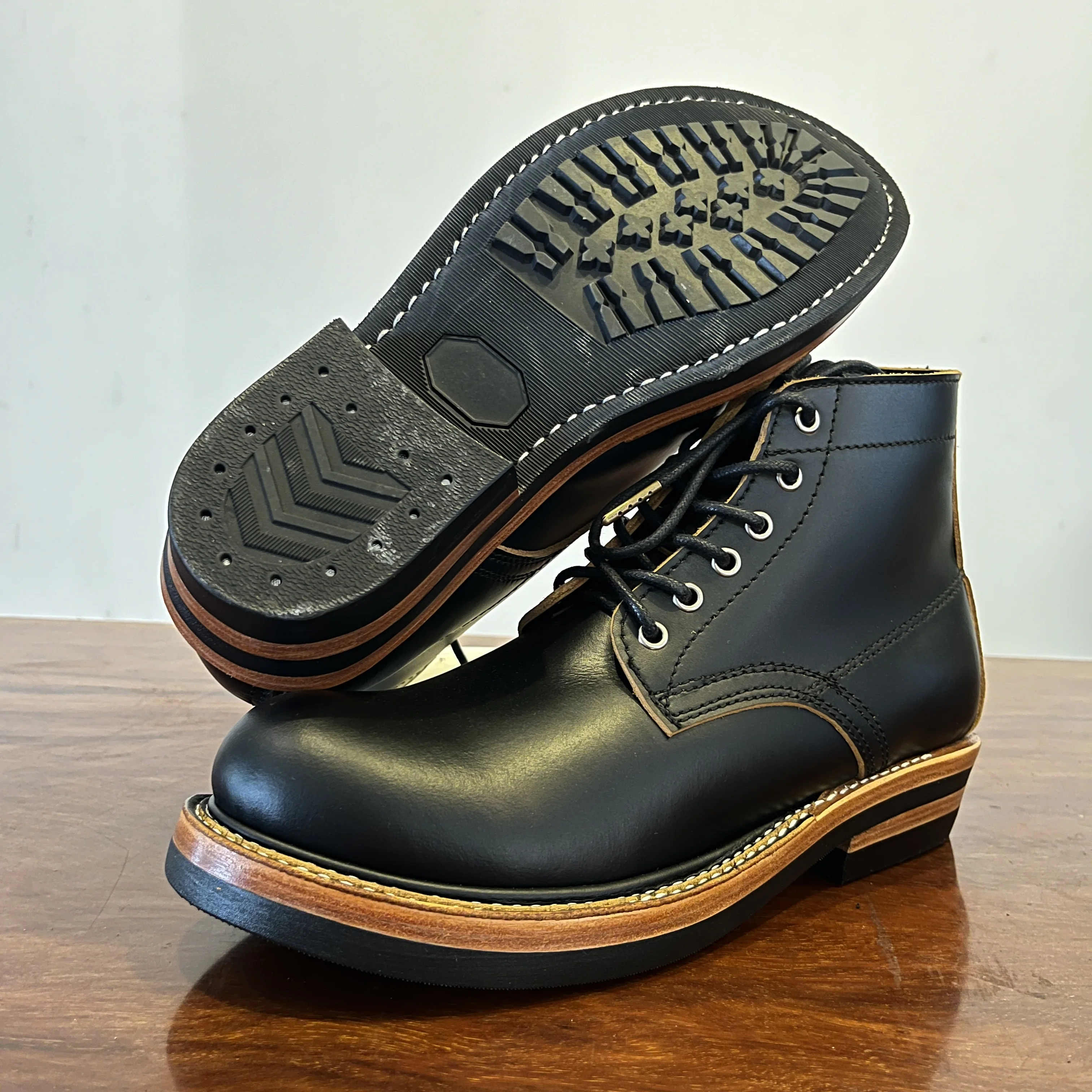

AL410 RockCanRoll, супер качество, размер 35–52, прочные итальянские ботинки Goodyear с рантом ручной работы из воловьей кожи