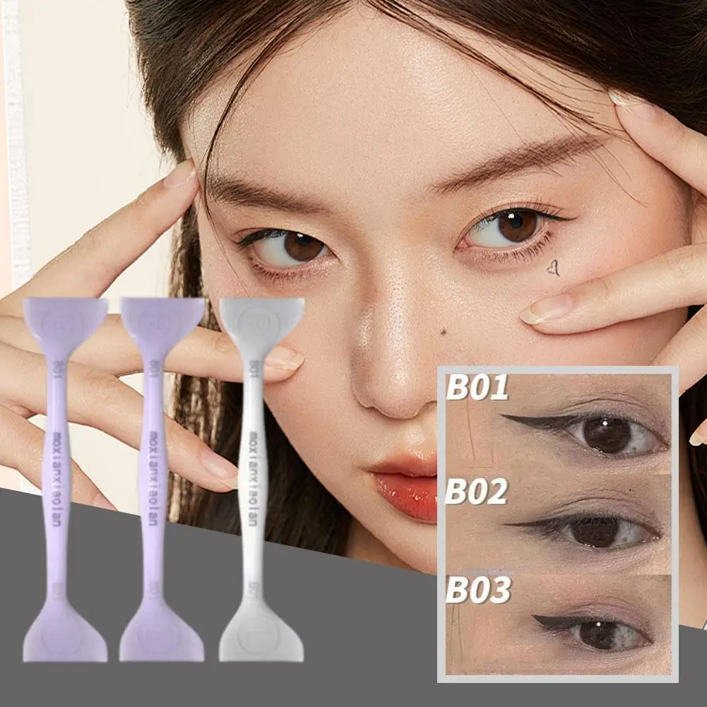 使いやすいシリコンまつげスタンプ、DIYまつげ、アイラインテンプレート、アイライナーシール、初心者向けメイクアップツール