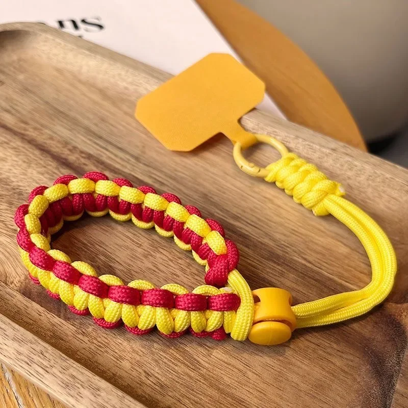 Handwoven Adjustable Mobile Phone Universal Lanyard Wrist Strap Outdoor Sports Convenient Safety Anti-drop Rope