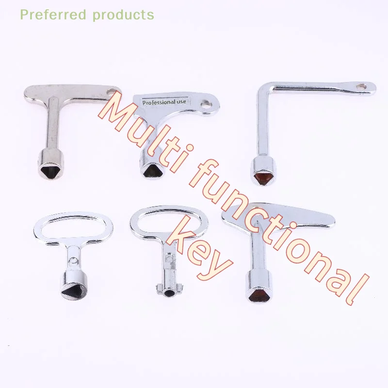 Professional Universal Wrench Key in Alloy for Trains, Elevators, Cabinets: Multi-function