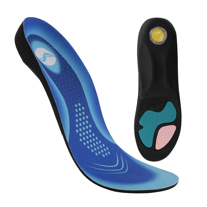 PU Sports Insoles Shock Absorption Arch Support Soft Highly Elastic