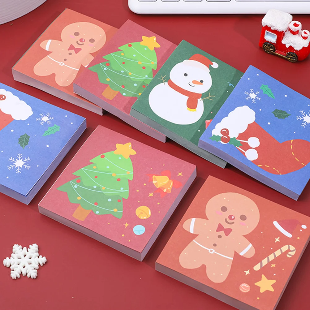 

8Pcs Lovely Post Notes Cartoon Message Note Easy Use Smooth Writing Compact Lightweight Office Home Cartoon Message Notes