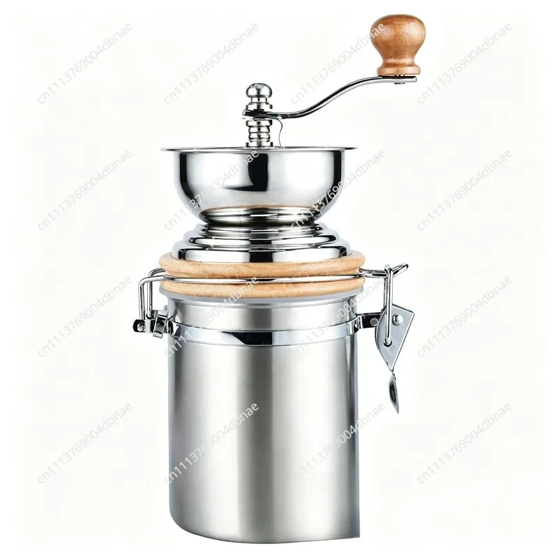 Coffee bean grinder 304 stainless steel household small grinder, portable hand coffee machine