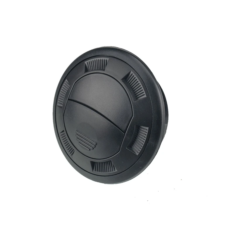 

Black round trend RV bus air conditioning out of trend - with grid