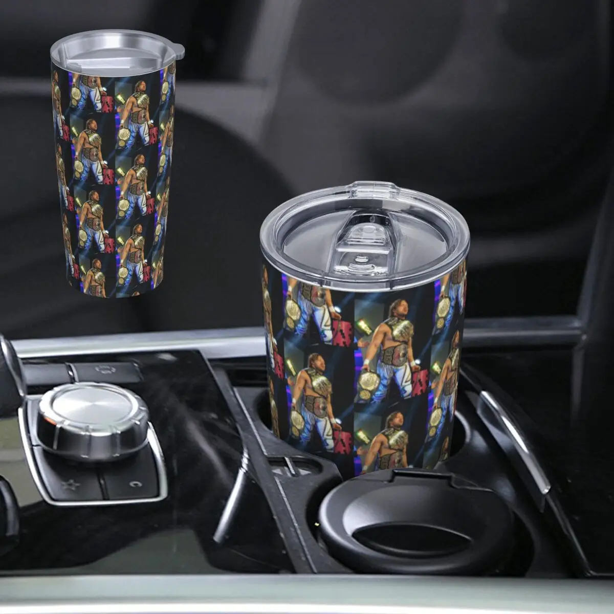 Kenny Omega Kenny The Champ Stainless Steel Tumbler Vacuum Insulated Mug Thermal Cold Cup Straws With Lid 20oz