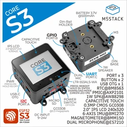 M5Stack CoreS3 ESP32S3 loTDevelopment Kit for DIY & Smart Control