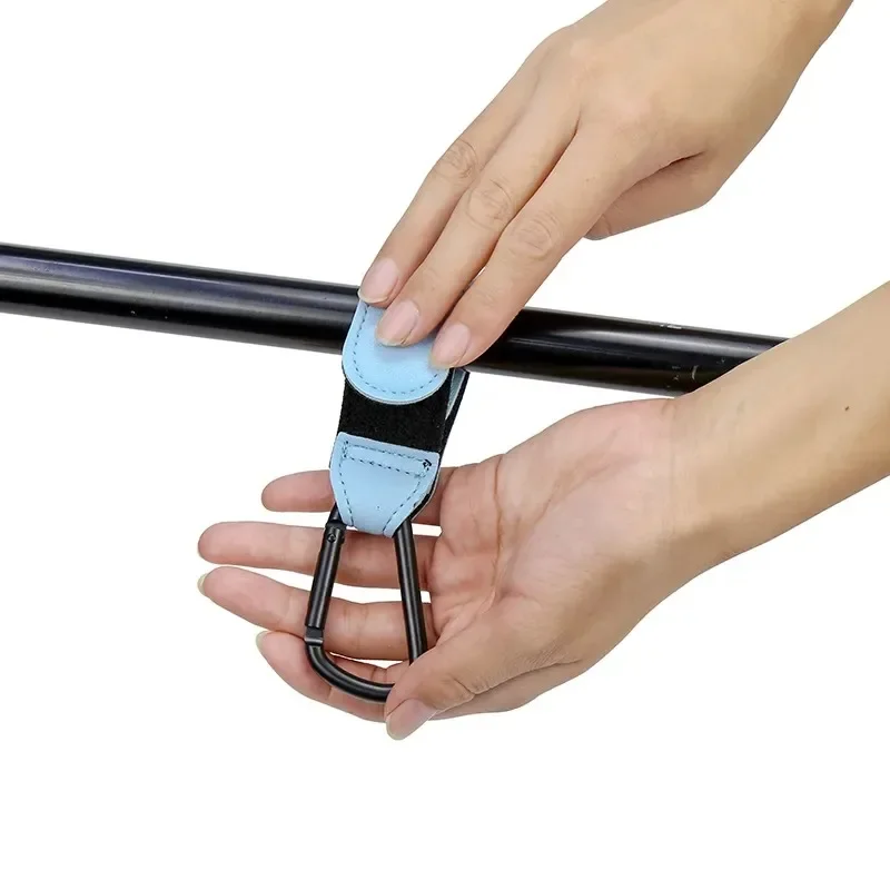 1/2/4Pcs Leather Cart Hooks Baby Stroller Hook PU Adjustable Pram Hook Organizer Diaper Bag Hanger Children Travel Accessories