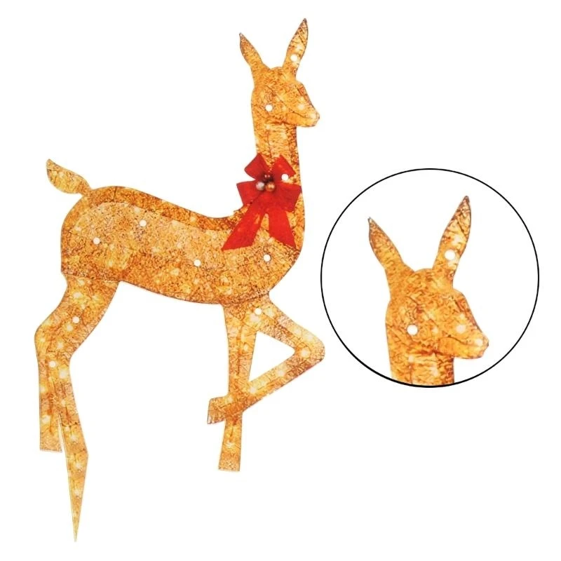 

Водонепроницаемый светодиодный светильник с рождественским оленем из акрилового материала для использования в открытом саду