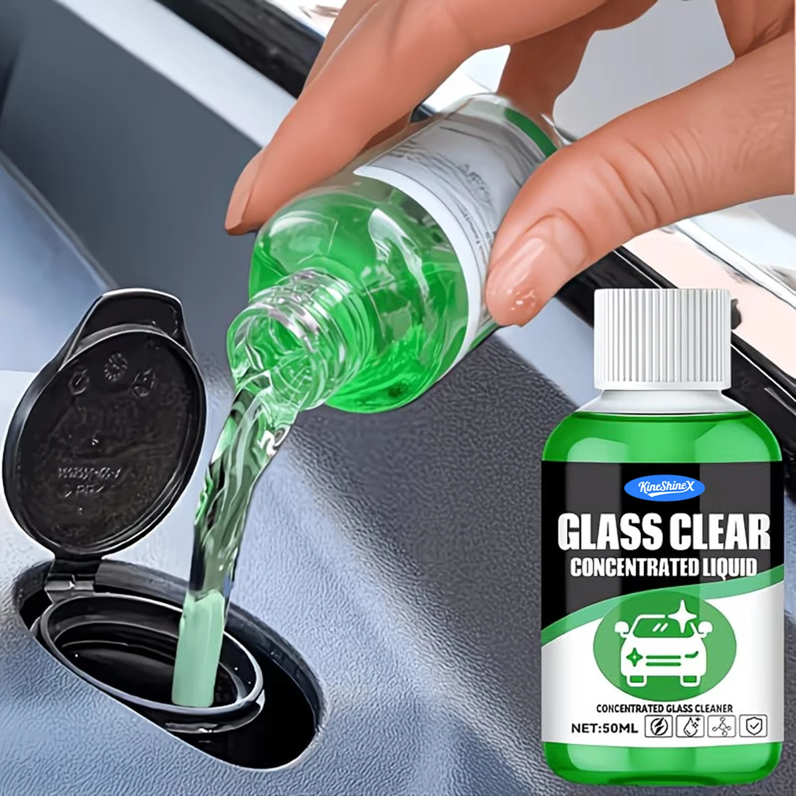 Car Waterproof Windshield Washer Fluid,Rain Sensing All-Weather Windshield Cleaner, For All Car Finishes And Wipers,Daily Use