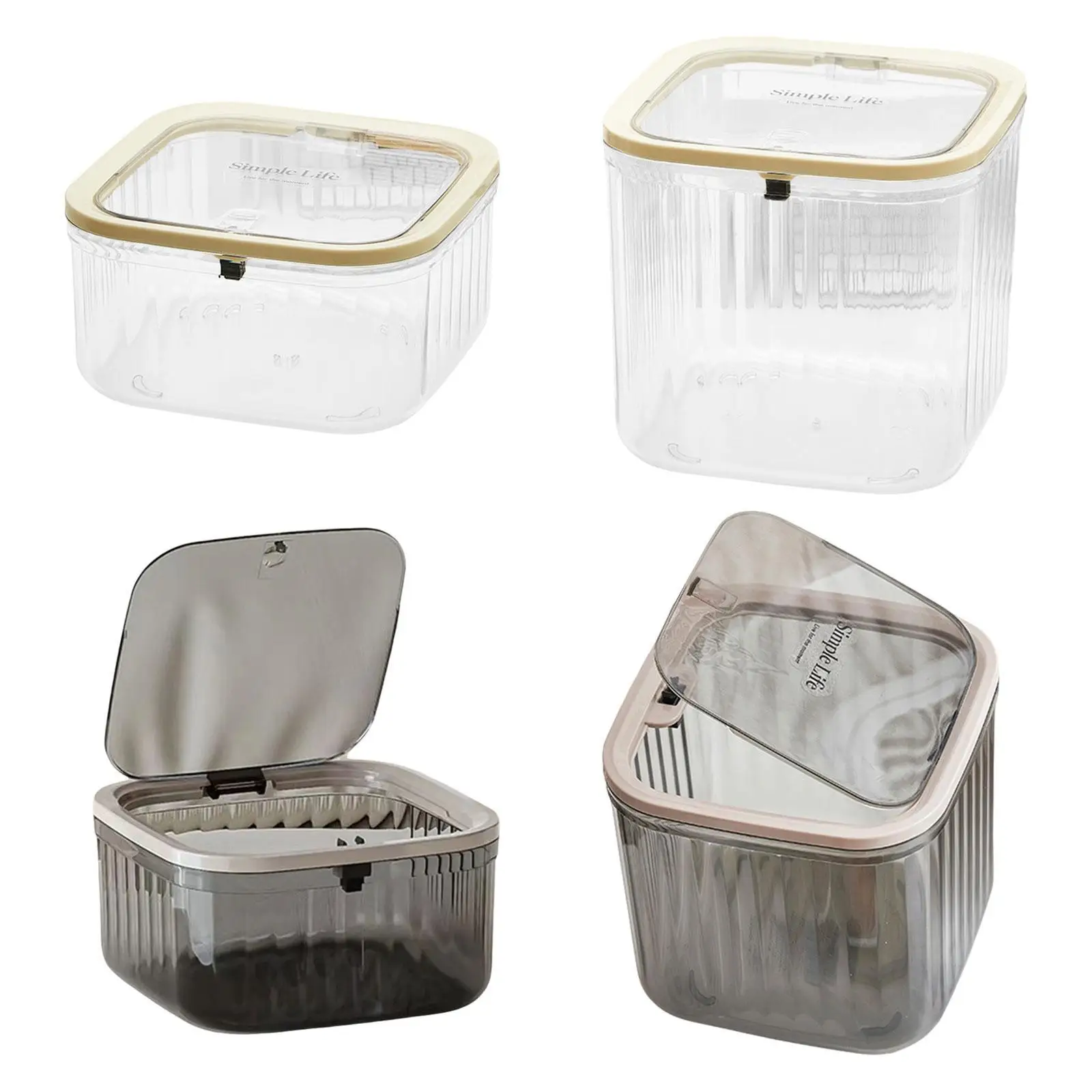 

Press Type Trash Can Waste Basket Versatile Storage Bucket Garbage Basket for