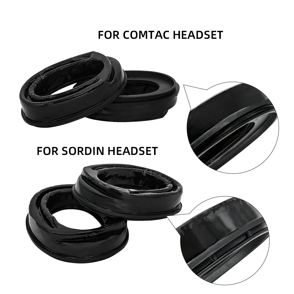 Tactical SORDIN Silicone Earmuffs for MSA/SORDIN/IPSC/TCI LIBERATOR II Noise Reduction Shooting Headphones