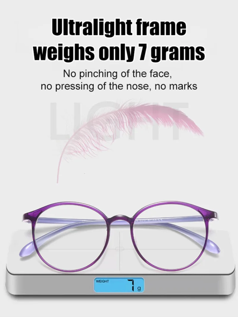 Gafas de lectura plegables HD para personas mayores, gafas para presbicia ultraligeras antiluz azul, cómodas, portátiles y duraderas, para leer